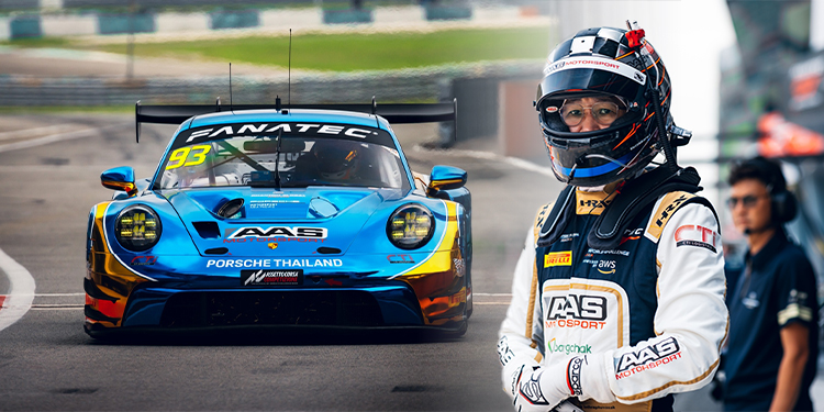 วุฒิกร อินทรภูวศักดิ์ และทีมเมทชาวเดนมาร์ก ขึ้น Top 5 ประเดิมสนามแรกรายการ Fanatec GT World Challenge Asia 2024
