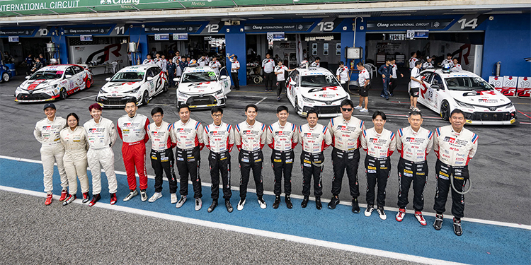 TOYOTA GAZOO Racing Thailand ฟอร์มเดือด ครองโพเดียมทุกรุ่น  ศึก RAAT Thailand Endurance Championship 2025 เรซ 2-3 ที่ บุรีรัมย์