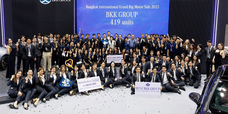 BKK Group ประกาศความสำเร็จในงาน BIG Motor Sale 2025 ตอกย้ำผู้นำตลาดรถพรีเมียมและพลังงานไฟฟ้าในกรุงเทพฯ พร้อมสานต่อแคมเปญสุดคุ้ม