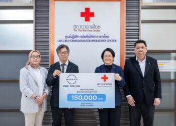 นิสสัน ประเทศไทย สนับสนุนการฟื้นฟูพื้นที่ภาคใต้ด้วยการบริจาคให้สภากาชาดไทย