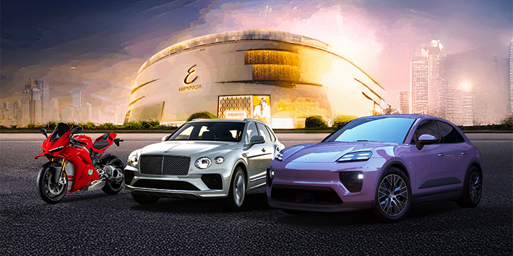 เอเอเอสฯ ผนึกกำลัง 3 แบรนด์ในเครือ จัดโรดโชว์สุดเอ็กซ์คลูซีฟ ยกทัพยนตรกรรมสมรรถนะสูง Porsche, Bentley และ Ducati ถ่ายทอดไลฟ์สไตล์ระดับพรีเมียม ณ Emporium