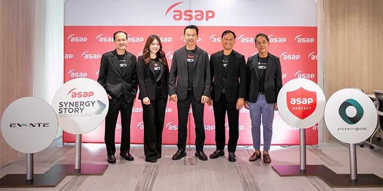 เปิดอาณาจักรเอแซ็ป (asap) พร้อมโชว์ศักยภาพอันแข็งแกร่งของบริษัทลูก เผยกลยุทธ์เชิงรุก ผสานธุรกิจรถเช่า รถยนต์ไฟฟ้า พลังงาน เทคโนโลยี ตอบโจทย์โลกอนาคต