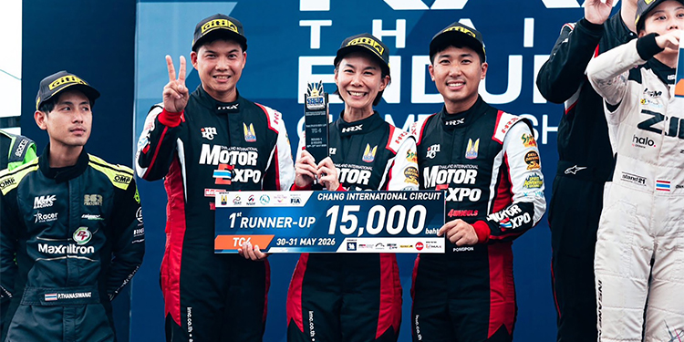 ทีม “MOTOR EXPO” ขับทรหด 6 ชั่วโมงก้าวขึ้นโพเดียม RAAT Thailand Endurance 2026