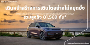 Leapmotor สร้างสถิติใหม่เดือนพฤษภาคม มียอดส่งมอบรถ 81,569 คันในจีน