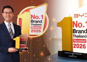 BYD ตอกย้ำความเป็นแบรนด์ยานยนต์พลังงานใหม่ ขวัญใจมหาชน คว้ารางวัล ‘MARKETEER No.1 Brand Thailand 2026’ ในกลุ่ม EV CAR